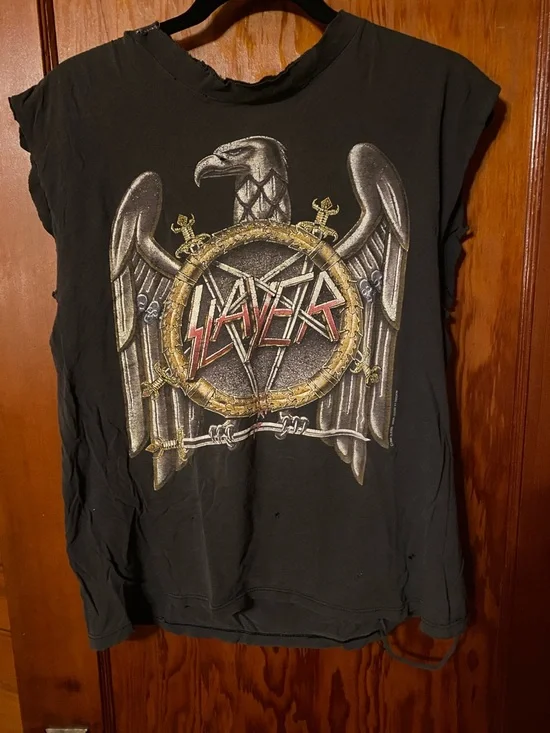 Slayer “touring the abyss” 1991 black tee - Picture 1 of 2